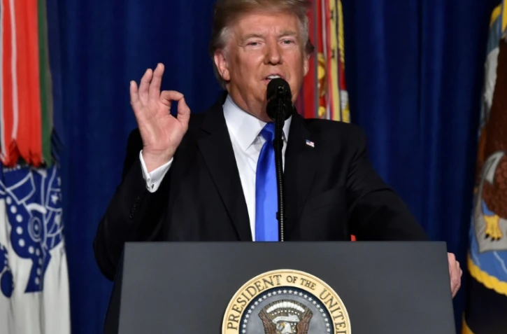 Le président américain Donald Trump à Arlington, en Virginie le 21 août 2017