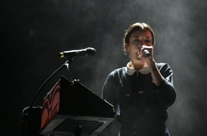 La chanteuse Jain en concert aux Eurockéennes, le 6 juillet 2017 Belfort