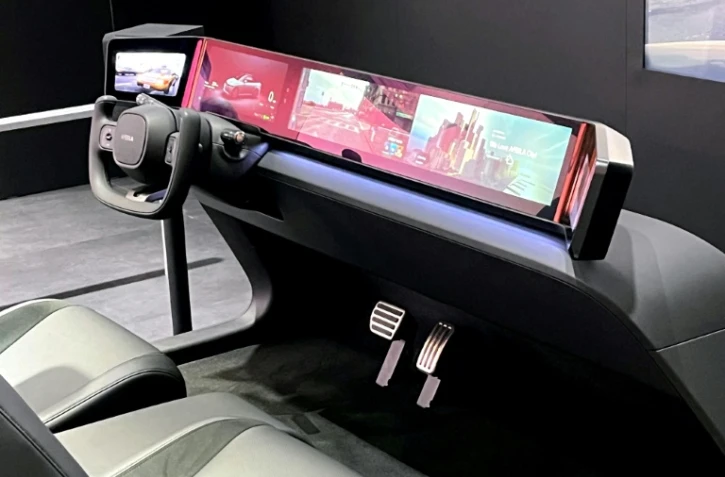 Le prototype Afeela de Sony Honda Mobility (SHM) présenté au CES de Las Vegas, le 12 janvier 2024