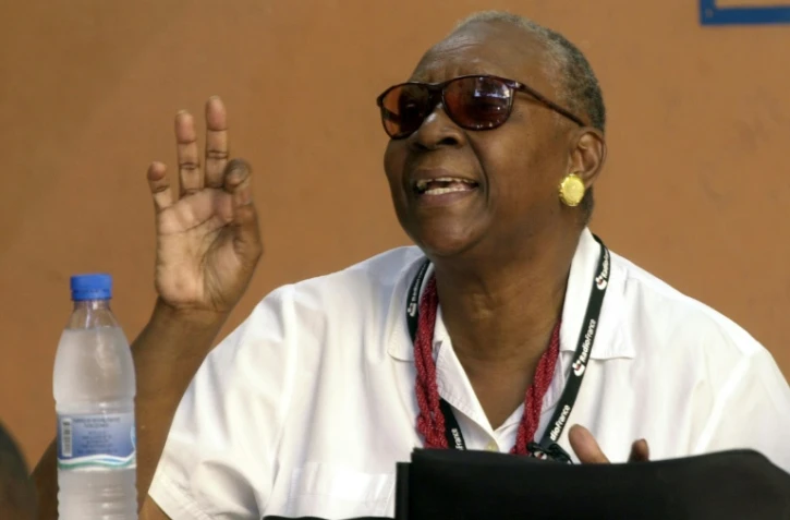  Maryse Condé lors d'une manifestation litteraire à Port-au-Prince, le 4 décembre 2007