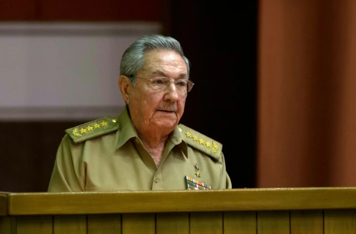 Le président Raul Castro le 29 décembre 2015 au Parlement à La Havane