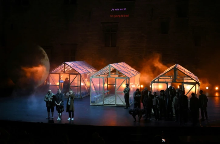 Générale du "Moine Noir", nouvelle d'Anton Tchekhov adaptée en pièce par le metteur en scène russe Kirill Serebrennikov au Festival d'Avignon, le 5 juillet 2022.