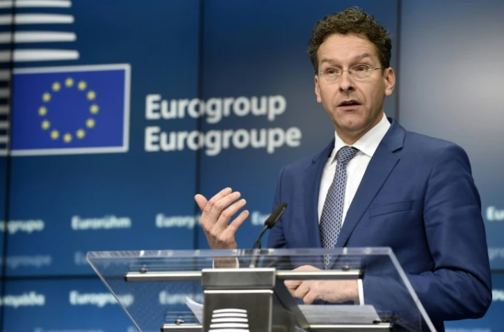 Jeroen Dijsselbloem président de l'Eurogroupe, lors d'une réunion européenne, le 20 février 2015 à Bruxelles