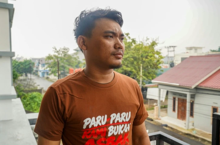 Sisilius Rami, lors d'un entretien à Pontianak, dans le Kalimantan occidental, le 10 octobre 2026 en Indonésie