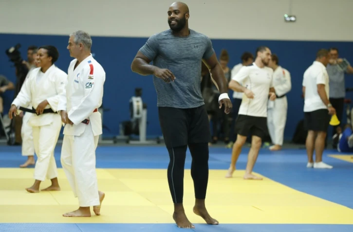 Le judoka Teddy Riner, à l'Insep à quelques jours des Mondiaux de Budapest, le 23 août 2017