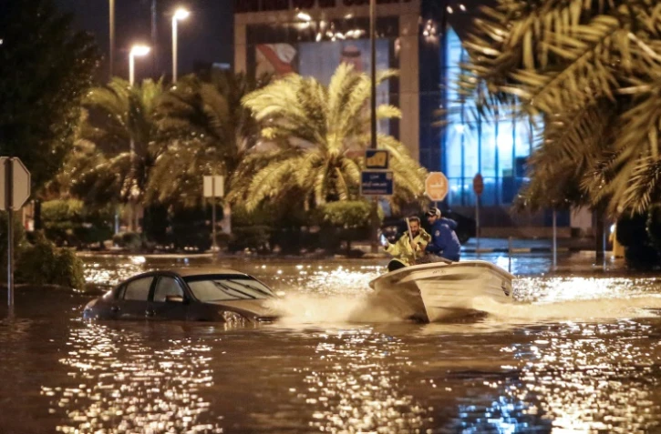Inondations à Koweit City, le 14 novembre 2018