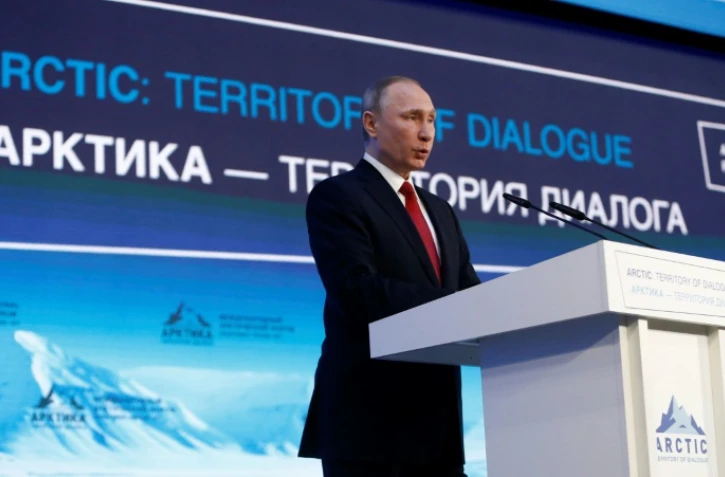 Le président russe Vladimir Poutine à Arkhanguelsk, dans le nord-ouest de la Russie, le 30 mars 2017 