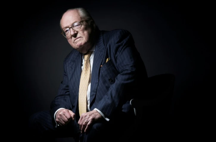 Jean-Marie Le Pen en janvier 2016 à Saint-Cloud