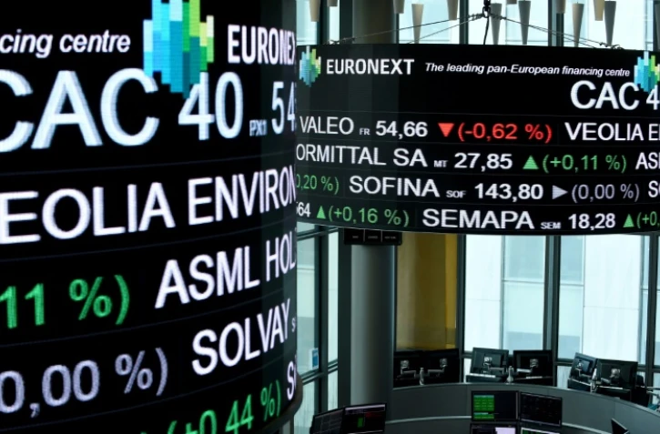 La salle de contrôle d'Euronext, société qui gère la Bourse de Paris