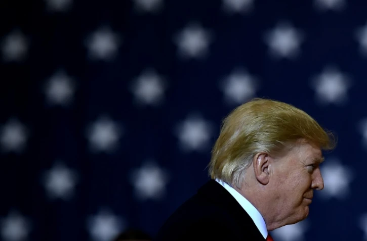Le président américain Donald Trump à la base américaine de Bagram (Afghanistan), le 28 novembre 2019