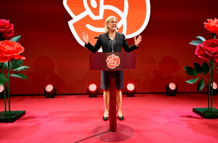 La cheffe des sociaux-démocrates de Suède, Magdalena Andersson, à Stockholm, le 13 septembre 2026