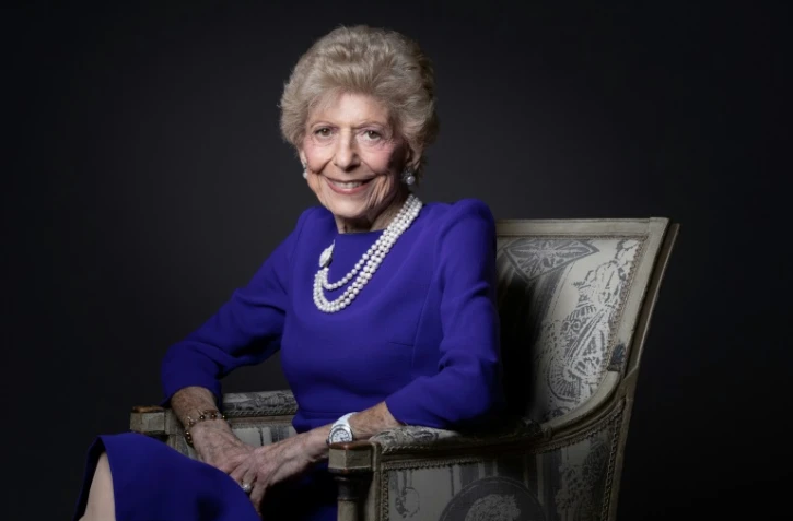 Hélène Carrère d'Encausse, secrétaire perpétuelle de l'Académie française, le 21 février 2022 à Paris 