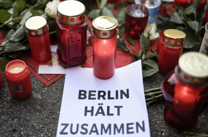 Mémorial en hommage aux victimes de l'attentat de Berlin, le 21 décembre 2016 dans la capitale allemande