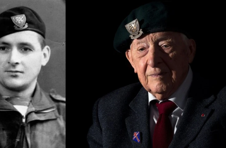 Hubert Faure lors de la Seconde guerre mondiale et en 2014