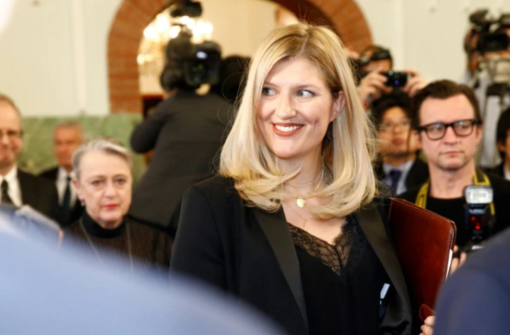 Beatrice Fihn, directrice de l'ICAN, le 9 décembre 2017 à Oslo