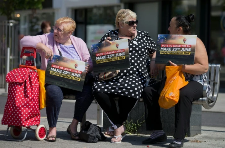 Des habitantes en faveur du brexit le 21 juin 2016 à Clacton-on-Sea
