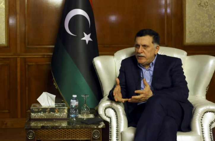 Fayez al-Sarraj, le Premier ministre du gouvernement libyen internationalement reconnu, lors d'un entretien avec l'AFP le 8 novembre 2018 Ă Tripoli