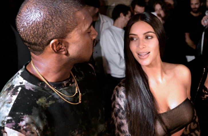 Kanye West et Kim Kardashian lors de la Semaine de la mode à paris, le 29 septembre 2016