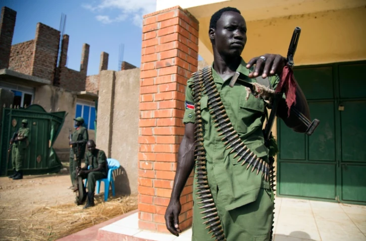 Un membre de la SPLA-IO (Armée d'opposition de libération du peuple soudanais) le 25 avril 2016 à Juba