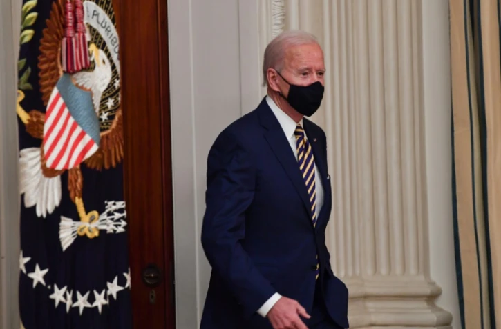 Le président américain Joe Biden à la Maison Blanche, le 22 janvier 2021 à Washington