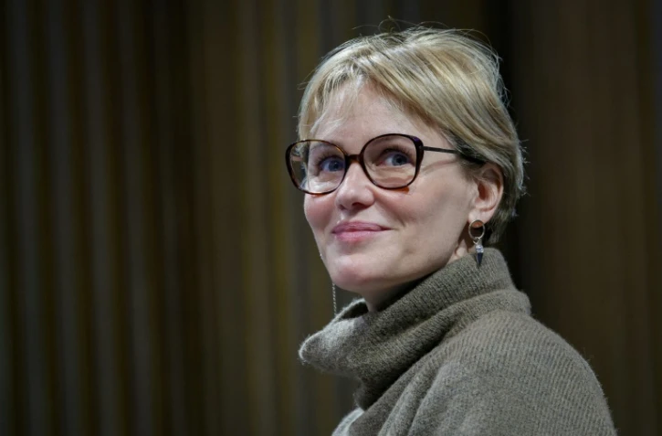 L'actrice française Judith Godreche, à Paris le 8 mars 2024