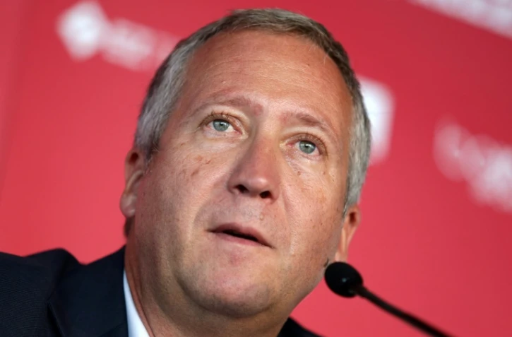 Le vice-président de l'AS Monaco Vadim Vasilyev, en conférence de presse le 9 août 2016 à Monaco