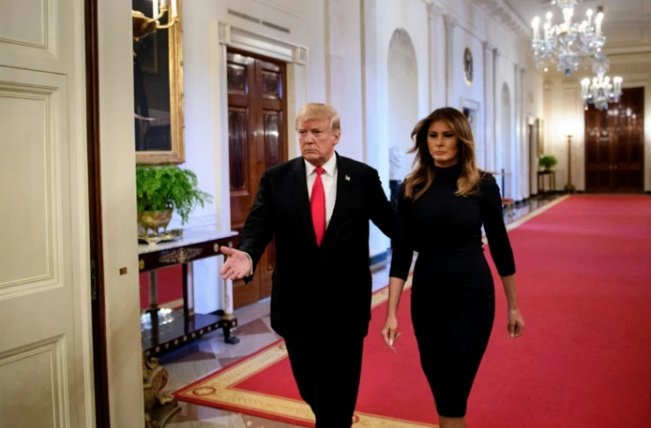 Donald et Melania Trump Ă la Maison Blanche, le 24 octobre 2018