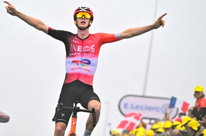 Le Néerlandais Thymen Arensman s'impose lors de la 14e étape du Tour de France, à Luchon-Superbagnères, le 19 juillet 2025