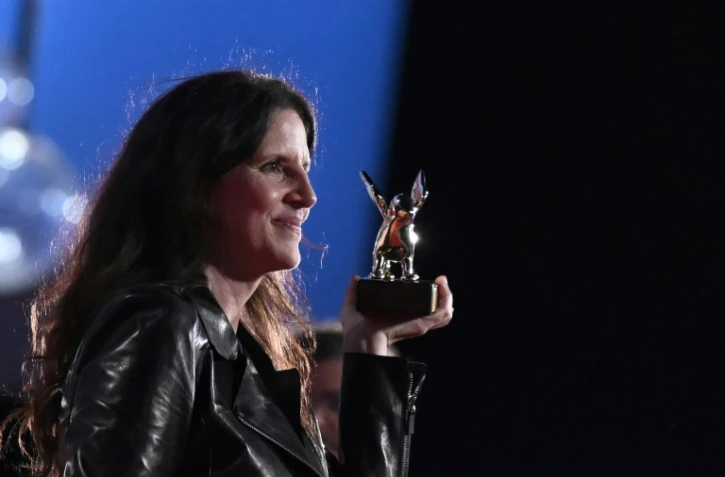 La réalisatrice américaine Laura Poitras lors de la cérémonie de fermeture du 79e festival de Venise, à Venise le 10 septembre  2022
