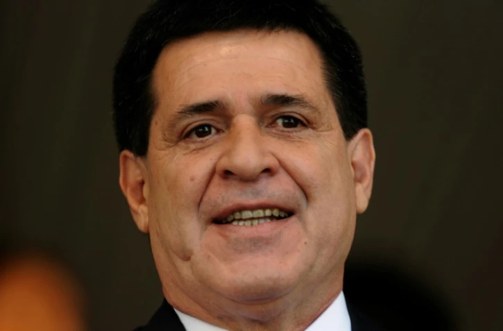 Le président du Paraguay Horacio Cartes à Asuncion, le 15 août 2013