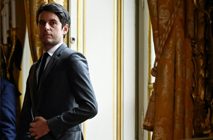Le Premier ministre Gabriel Attal à l'hôtel Matignon, le 1er février 2024 à Paris