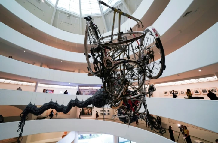 L'art brutal chinois exposé au Guggenheim de New York dans le cadre de l'exposition "Theater of the World", le 5 octobre 2017