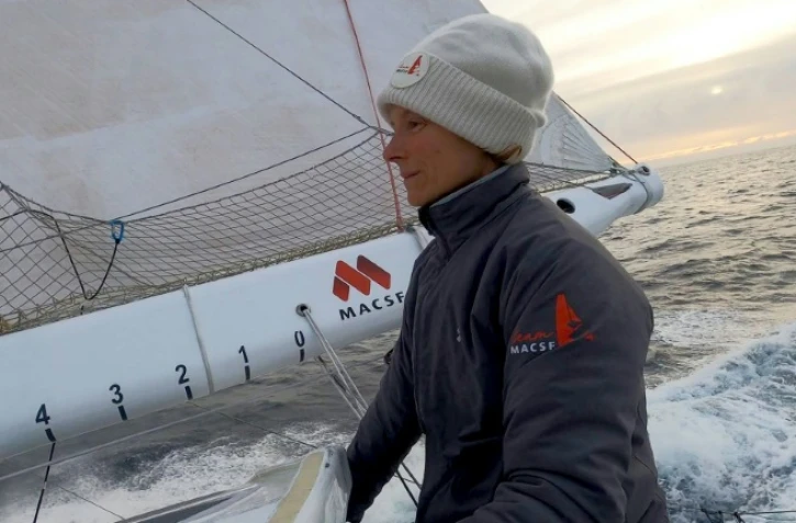 Photo transmise le 23 décembre 2020 par la navigatrice franco-allemande Isabelle Joschke, qui navigue en 8e position du Vendée Globe dans le Pacifique sud, le 22 décembre 2020