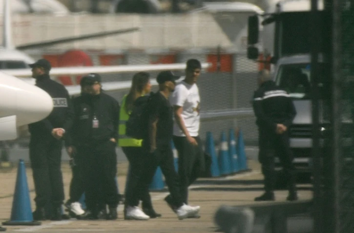 Neymar à son arrivée au Bourget, le 4 mai 2018