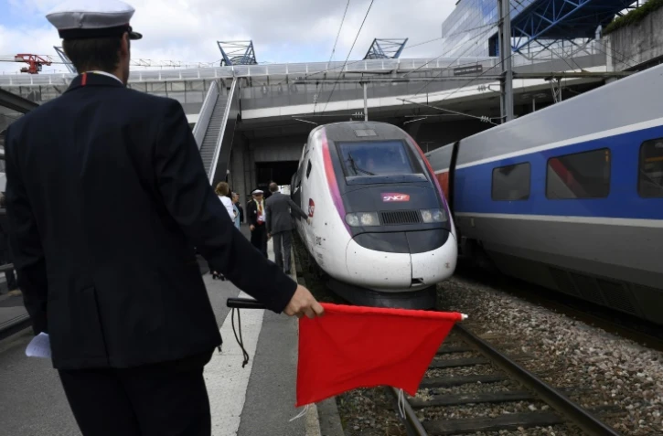 Le nouveau TGV le 1er juillet 2017 en gare de Rennes