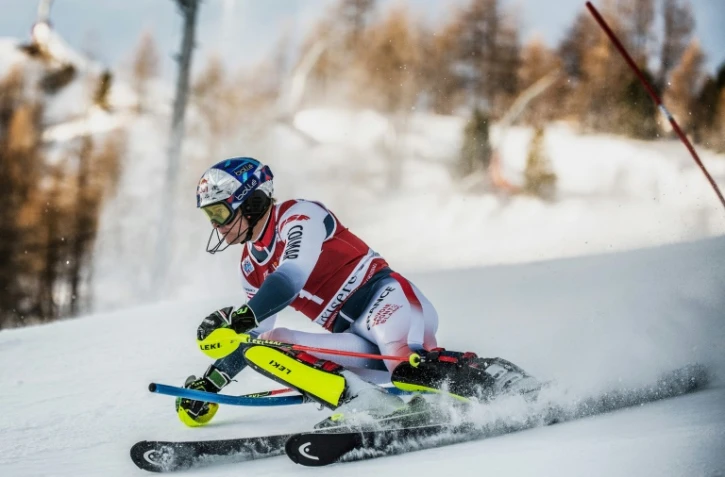 Le Français Alexis Pinturault lors du slalom de Val d'Isère, le 15 décembre 2019