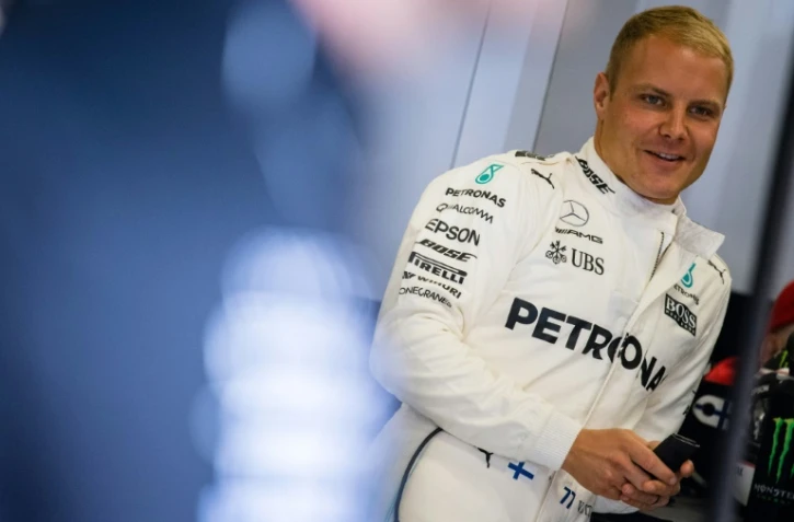 Le Finlandais Valteri Bottas (Mercedes) avant la 3e séance d'essais qualificatifs pour le GP d'Autriche sur le circuit de Spielberg, le 8 juillet 2017