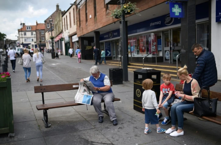 Photo prise le 26 juin 2016 Ă Berwick-upon-Tweed, une ville du nord de l'Angleterre.