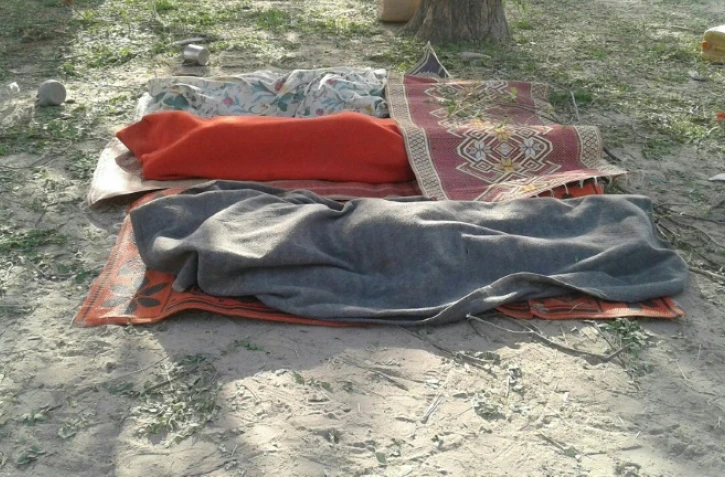Image fournie par Médecins sans frontières (MSF) de corps de victimes de l'aviation nigériane qui a largué mardi 17 janvier 2017 deux bombes sur Rann, dans le nord-est du Nigeria, faisant au moins 70 morts dans un camp de déplacés.