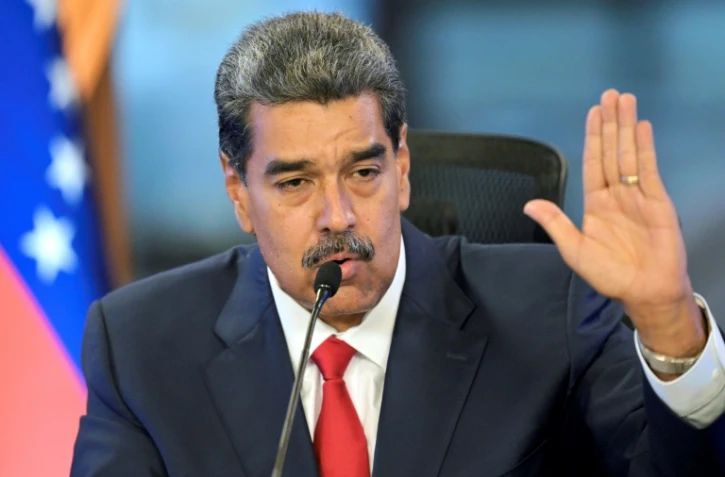 Le président vénézuélien Nicolas Maduro le 2 août 2024 au palais présidentiel de Caracas