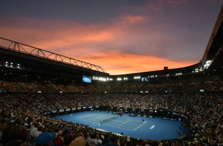 Le Rod Laver Arena de Melbourne dispose d'un toit rétractable utilisable en cas de pluie ou de forte chaleur, 27 janvier 2019