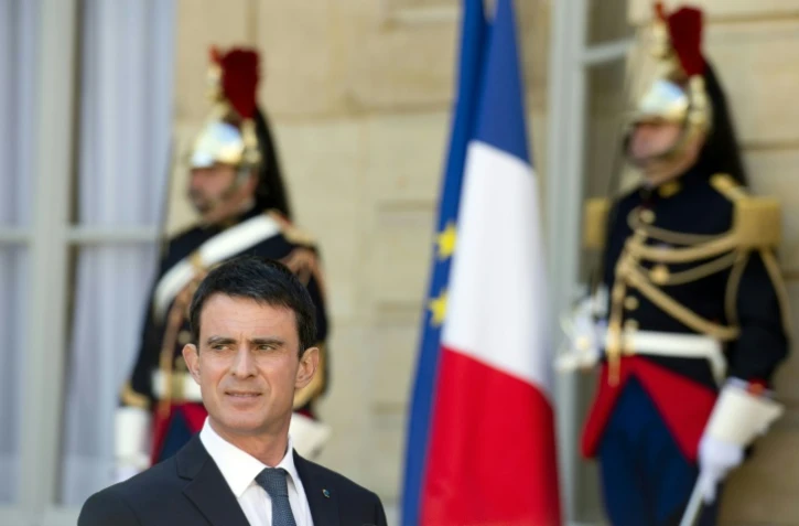 Le Premier ministre français Manuel Valls à Matignon à Paris, le 18 avril 2016