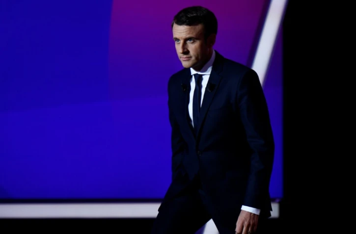 Emmanuel Macron, sur le plateau de France 2, le 20 avril 2017