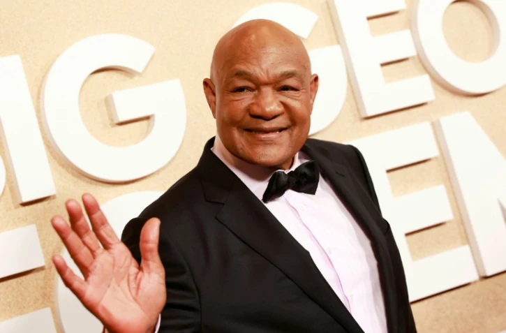 George Foreman arrive à la projection de "Big George Foreman", le 26 avril 2023 à Los Angeles (Etats-Unis)