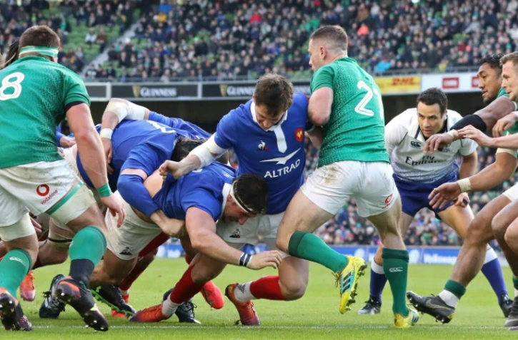 Rencontre entre l'Irlande et la France lors du Tournoi des six nations, le 10 mars 2019 à Dublin
