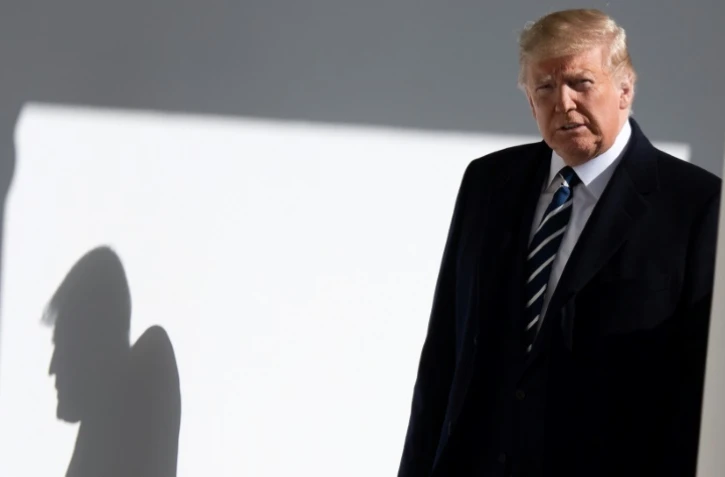 Le président américain Donald Trump à la Maison BLanche à Washington le 27 janvier 2020