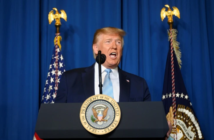 Donald Trump à Mar-a-Lago, à Palm Beach en Floride, le 3 janvier 2020