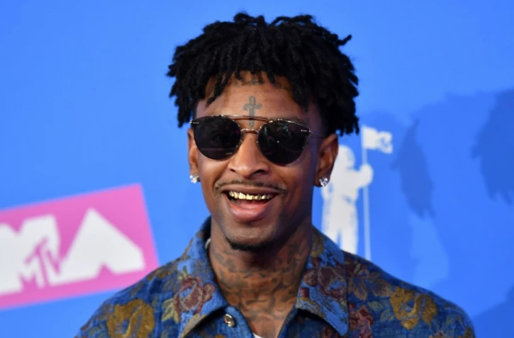Le rappeur 21 Savage lors des MTV Video Music Awards, le 20 août 2018 à New York