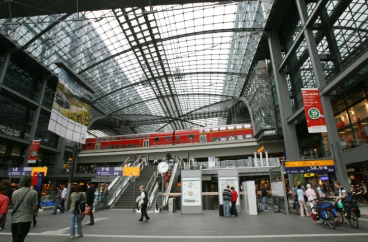 La gare Hauptbahnhof, le 2 août 2007 à Berlin