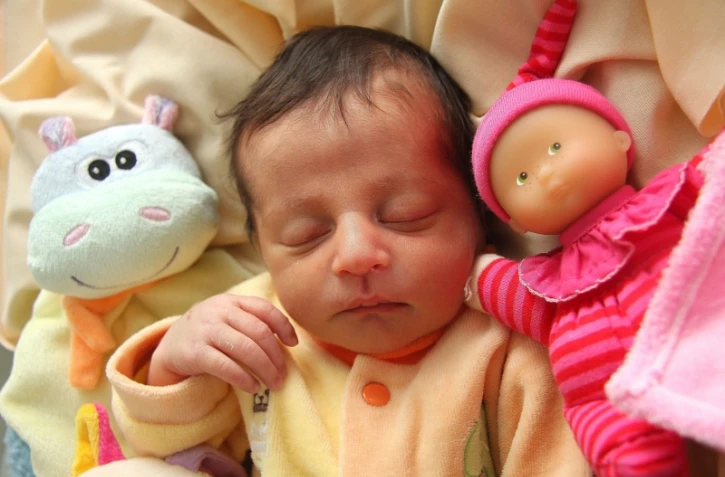 Amélie, premier bébé fiv du GHSR (photo: D.R)